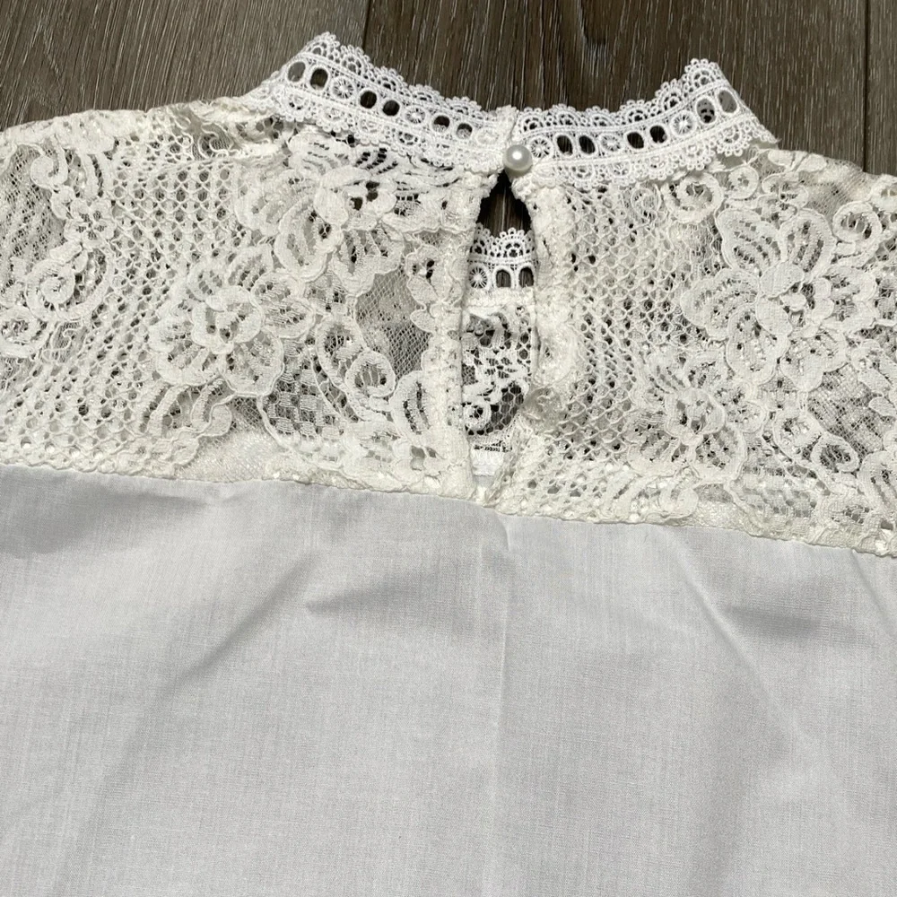 Shein White Blouse Size Large - Picture 16 of 16